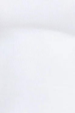 Dynamite Tedi Ribbed Long Sleeve T Shirt White Hot