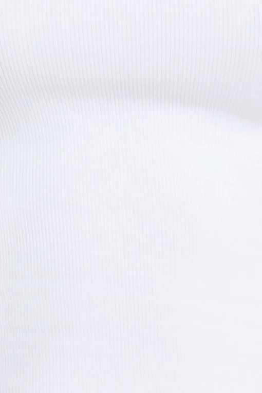 Dynamite Tedi Ribbed Long Sleeve T Shirt White Hot