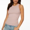 Dynamite Tedi Ribbed Tank Top Pink Outlet