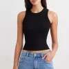 Dynamite Tedi Ribbed Tank Top Black Online