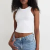 Dynamite Tedi Ribbed Tank Top White Cheap