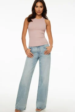 Dynamite Tedi Ribbed Tank Top Pink Outlet