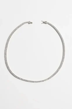 Dynamite The Tennis Necklace Grey Fashion
