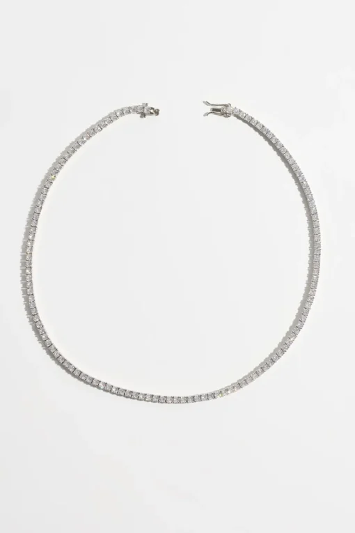 Dynamite The Tennis Necklace Grey Fashion