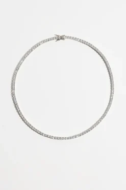 Dynamite The Tennis Necklace Grey Fashion