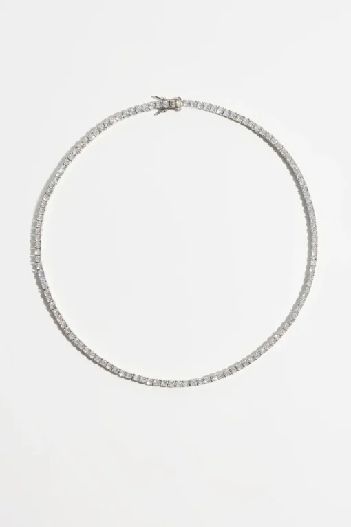 Dynamite The Tennis Necklace Grey Fashion