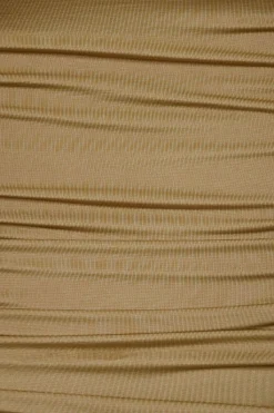Dynamite Twisted Open Back Top Brown Hot