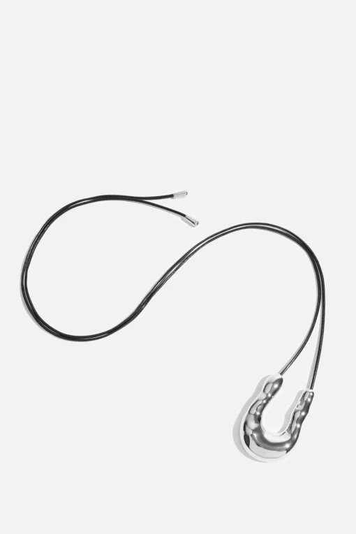 Dynamite U Pendant Necklace Gray Store