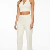 Dynamite V-Neck Halter Top White New