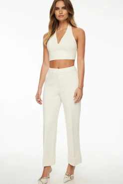 Dynamite V-Neck Halter Top White New