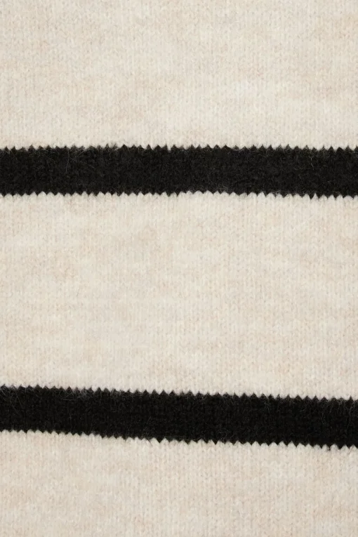 Dynamite V-Neck Polo Sweater Brown Discount