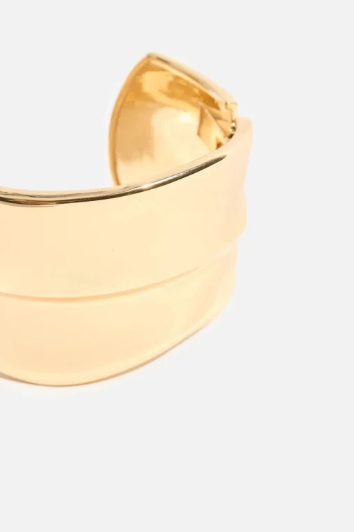 Dynamite Waveline Cuff Bracelet Yellow Shop