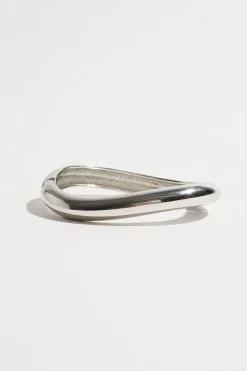 Dynamite Wavy Bangle Bracelet Grey New