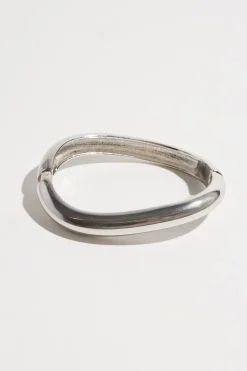 Dynamite Wavy Bangle Bracelet Grey New