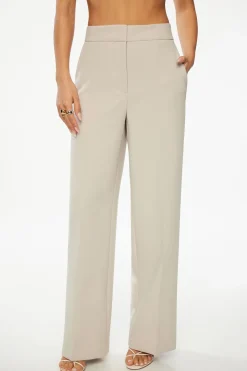 Dynamite Yasmin Straight Leg Pants Grey Flash Sale